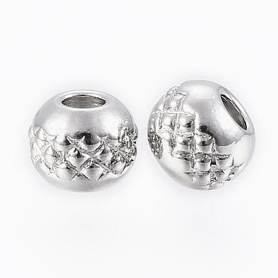 Tarnish Resistant 201 Stainless Steel Beads STAS-G154-37-4mm-1