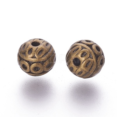 Tibetan Style Zinc Alloy Beads PALLOY-L230-01AB-RS-1