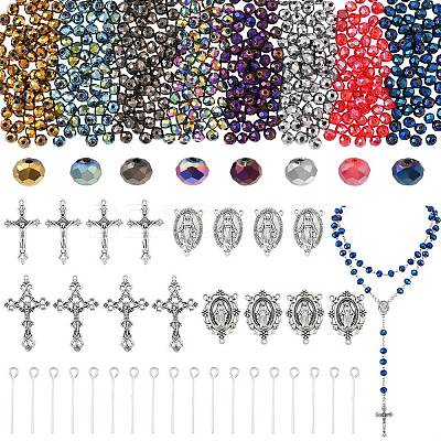 DIY Rosary Bead Jewelry Kits DIY-SC0029-80-1