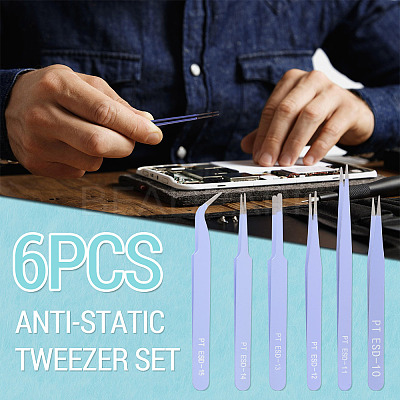 201 Stainless Steel Beading Tweezers Sets TOOL-TA0001-15A-1