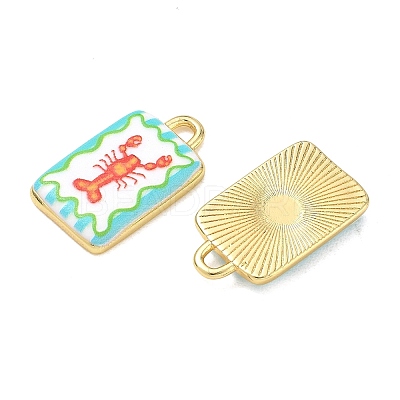 Printed Brass Pendants KK-CBAF9BC-16G-01-1