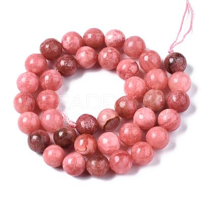 Natural Chalcedony Beads Strands G-S333-10mm-007-1