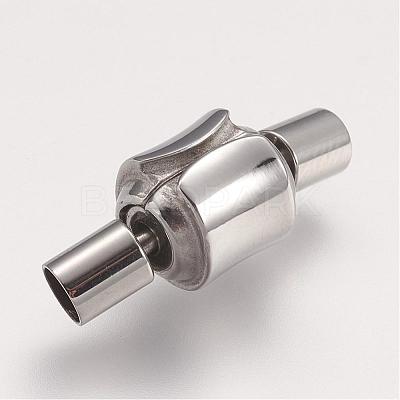 Tarnish Resistant 304 Stainless Steel European Clasps with Cord Ends STAS-F083-14P-1