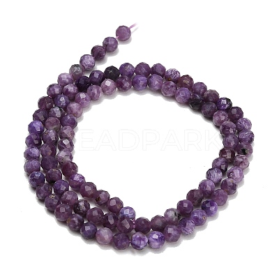Natural Charoite Beads Strands GG-CBA77FB-B02-4mm-1