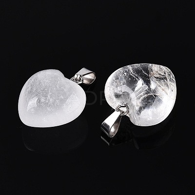 Natural Quartz Crystal Pendants G-T143-49M-1