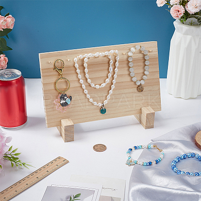 Wood Jewelry Displays Stands ODIS-WH0030-181-1