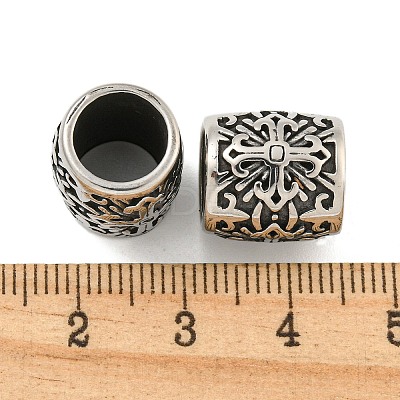 316 Surgical Stainless Steel European Beads STAS-Q326-01AS-01-1