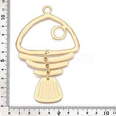 Rack Plating Alloy Big Pendants PALLOY-T090-33G-1