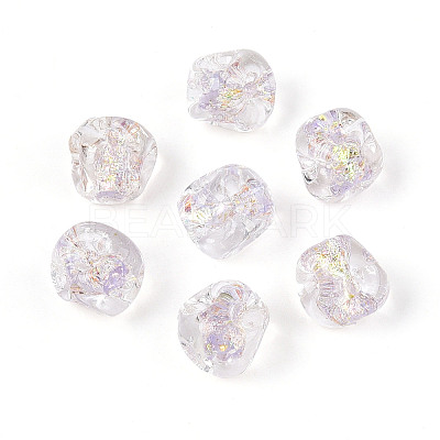 Handmade Foil Lampwork Beads FOIL-T007-01A-1