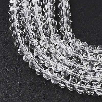 Transparent Glass Beads Strands GLAA-G125-01A-01-1