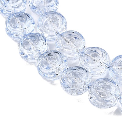 Baking Paint Transparent Glass Beads Strands GL-CBA2ED2-04C-1