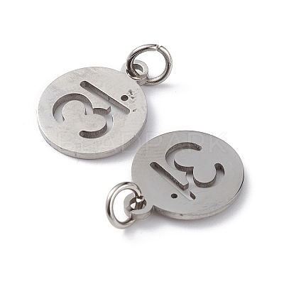 Non-Tarnish 304 Stainless Steel Charms STAS-Q201-T451P-1