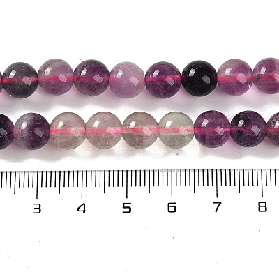 Natural Fluorite Beads Strands G-P530-B09-03-1