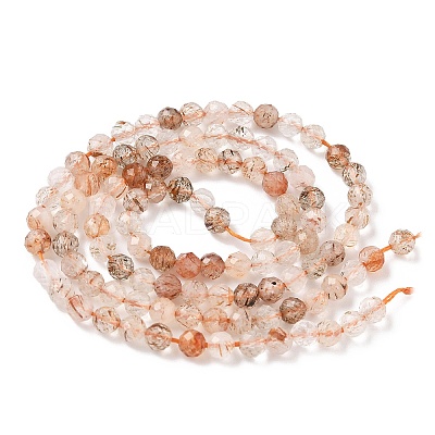 Natural Rutilated Quartz Beads Strands G-L622-C06-4mm-1