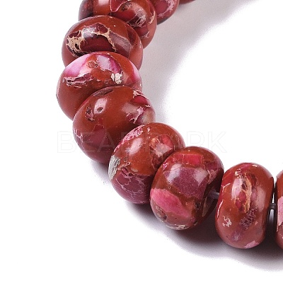 Dyed Synthetic Imperial Jasper Beads Strands G-P529-E01-A06-1