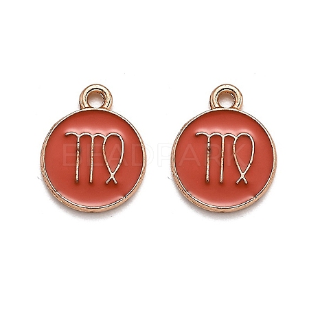 Alloy Enamel Pendants ENAM-S124-01B-12B-1