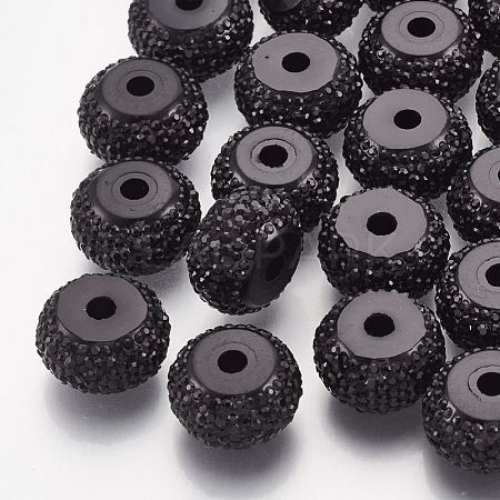 Resin Rhinestone Beads RESI-T020-01F-01-1
