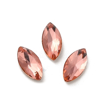Glass Rhinestone Cabochons RGLA-P037-09A-D262-1