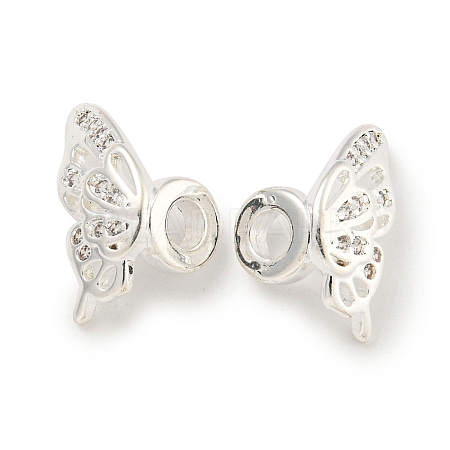 Brass Cubic Zirconia Beads KKB-L215-023S-1