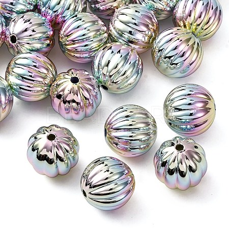 UV Plating Opaque Acrylic Beads OACR-G052-03-1