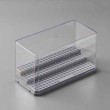 3-Tier Transparent Acrylic Mini Building Block Presentation Boxes LS-ODIS-WH0025-78B-1