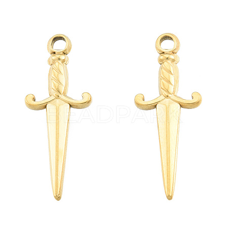 Ion Plating(IP) 201 Stainless Steel Pendants STAS-N098-246LG-1