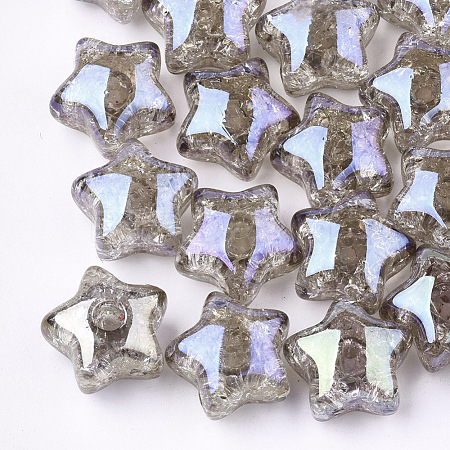 Transparent Crackle Acrylic Beads TACR-S148-03F-1