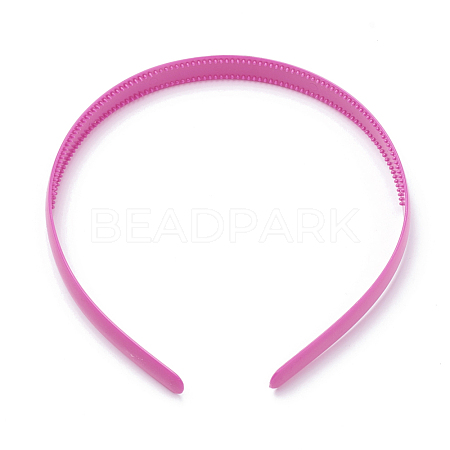 Hair Accessories Plain Plastic Hair Band Findings OHAR-N005-01C-1
