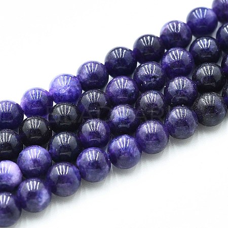 Natural Quartz Beads Strands G-N355-6mm-54-1