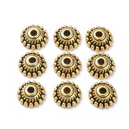 Tibetan Style Alloy Caps GLF1235Y-NF-1