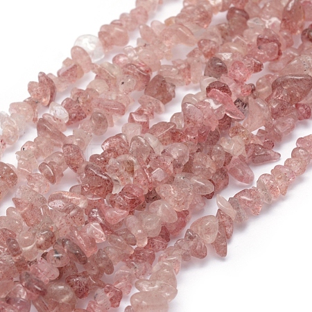 Natural Strawberry Quartz Beads Strands G-P332-53-1