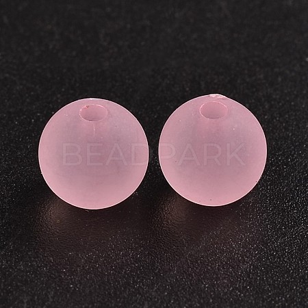 Transparent Acrylic Ball Beads FACR-R021-8mm-15-1