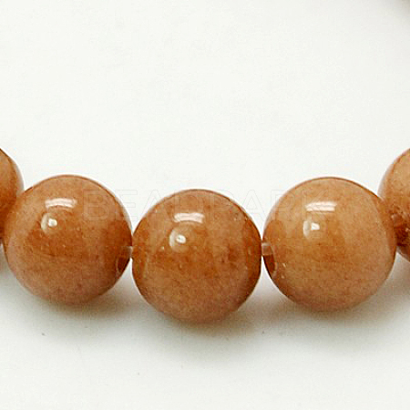 Natural Mashan Jade Round Beads Strands G-D263-12mm-XS27-1