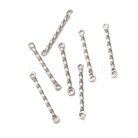 Non-Tarnish 304 Stainless Steel Connector Charms STAS-Q323-02B-P-1