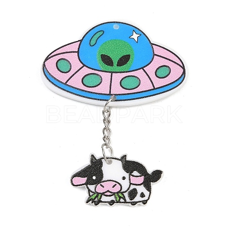 Printed Acrylic Big Pendants LS-MACR-I037-01A-1