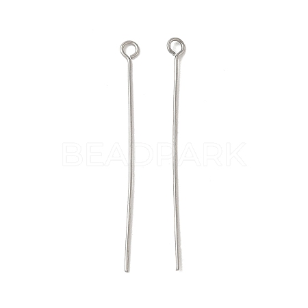304 Stainless Steel Eye Pins STAS-K293-13P-0.6x40mm-1