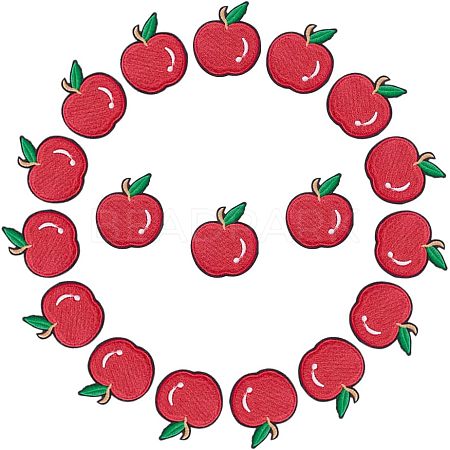 18Pcs Computerized Embroidery Cloth Iron On/Sew On Patches PATC-CA0001-01-1