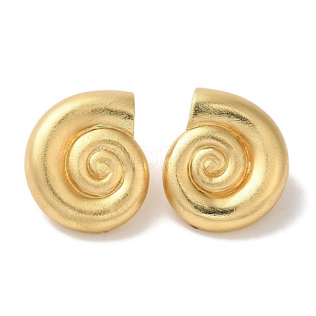 Rack Plating Brass Stud Earrings EJEW-B062-09G-1