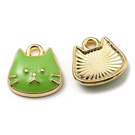 Golden Plated Alloy Charms ENAM-L042-01G-07-1