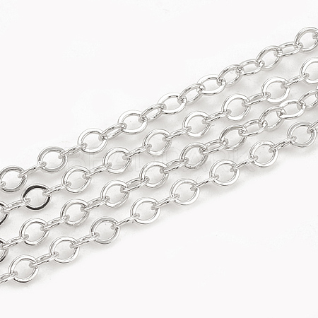 Brass Cable Chains X-CHC-S003-08P-1