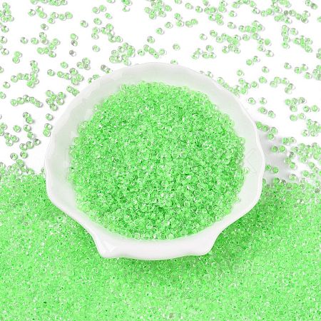 8/0 Inside Colours Transparent Glass Seed Beads X1-SEED-T007-06D-1