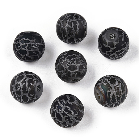 Electroplate Glass Beads EGLA-S178-03A-1