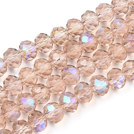 Electroplate Glass Beads Strands EGLA-A034-T8mm-L22-1