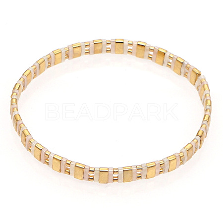 Bohemian Glass Seed Beaded Stretch Bracelets LS-JM4508-24-1