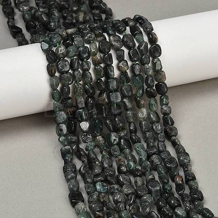 Natural Green Quartz Beads Strands G-Q060-D13-1