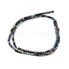 Electroplate Non-magnetic Synthetic Hematite Beads Strands G-I175-09-M-5