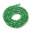 Baking Electroplate Glass Beads Strands X-DGLA-A039-J2MM-B03-2