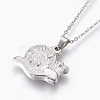 304 Stainless Steel Pendant Necklaces NJEW-F239-01P-3