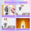 PVC Lamp Film for DIY Colorful Light Hanging Lamp Frosted Glass Jar DIY-WH0408-002-4