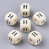 Printed Natural Wood Beads WOOD-T026-001H-1